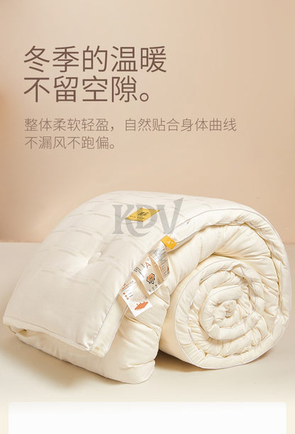 High Quality Autumn Winter Double Bed Duvet Insert Queen Size Thick Warm Quilted Comforter Soybean Fiber Fluffy Soft Quilt Core