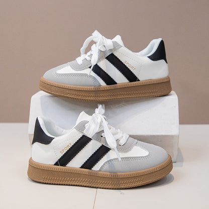 Children's Board Shoes Boys Sneakers 3-18 Years Old Khaki Boys Girls Single Shoes Four Seasons Non-slip Kids De Training Shoes