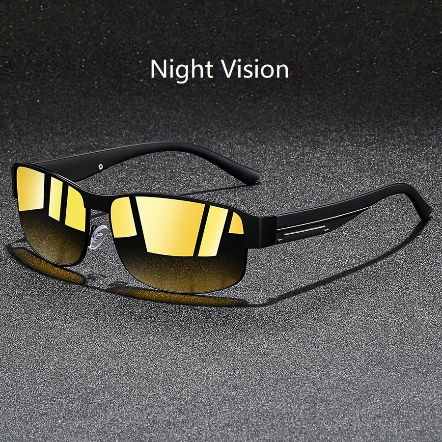 Fashion Vintage Square Metal Frame Sunglasses Men Women Fishing Driving Man Luxury Brand Designer Sun Glasses UV400 Eyewear