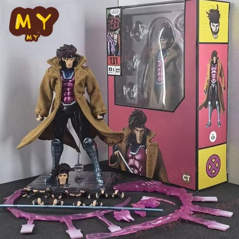 CT Toys Gambit Wolverine Figure Mafex 138 Hellverine Mafex 96 Boneco de Ação X-Men Marrom Quadrinhos SHF Modelo KO Boneco de Brinquedo