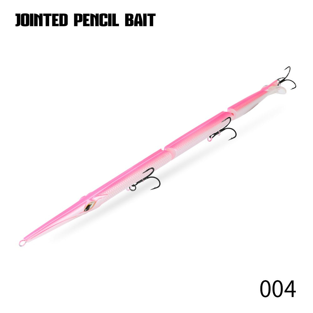 Isca Artificial Hunthouse Articulada Lápis 3 Seções 255mm/30.6g Agulha Sinking Swimbait para Anchova Robalo Material de Pesca