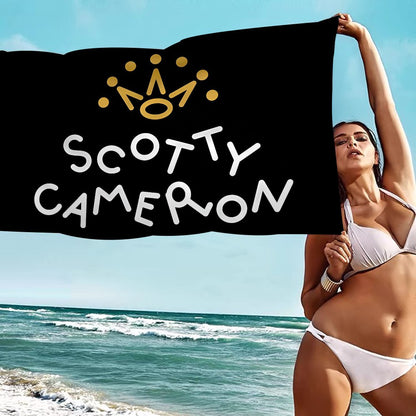 Scotty Camerons Flag Anime Beach Swimming Towel Soft Absorbent Washcloth Children's Gifts for Kids Travel Camping Gym