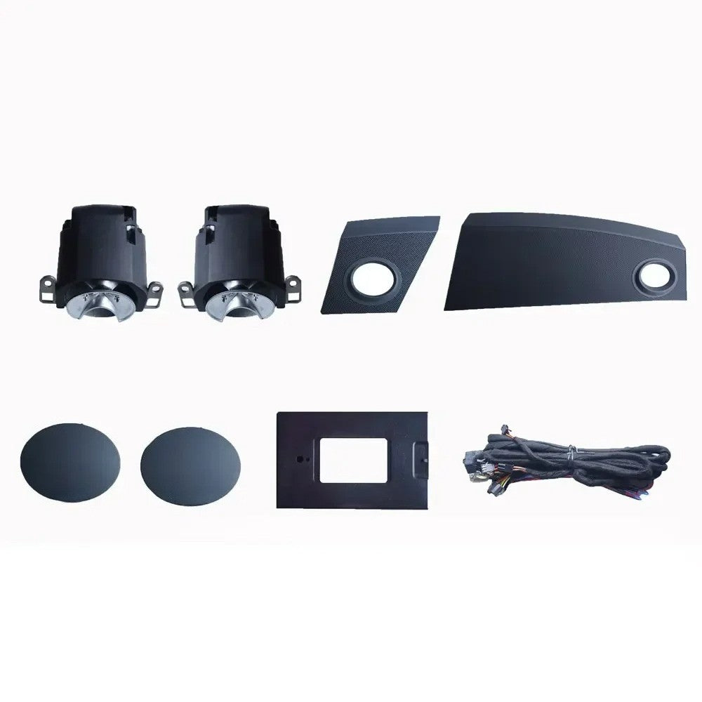 Elevador Tweeter para alto-falante com luz ambiente para Audi A6 C7 C8 A7 A4 A5 B8 B9 Q5 2017-2024 corneta de painel central Lâmpada profissional