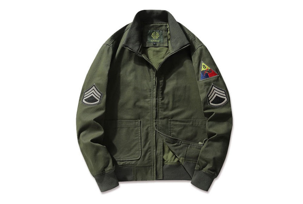 Autumn Men's Bomber Jacket Casual Male Outdoor Windbreaker Baseball Coats Fashion Retro Men Cotton Ma-1 Pilot Jackets  Clothing