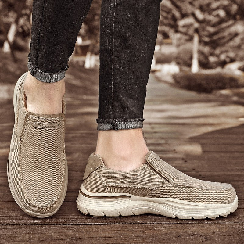 Men's Shoes Comfortable Canvas Shoes Plus Size 48 Breathable Loafers Men's Walking Sports Shoes Men's Trendy Casual Sports Shoes