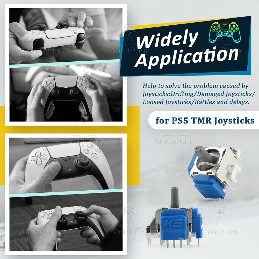 TMR Electromagnetic Joystick for PS5 Controller Thumbstick No-Drift Upgrade Replacement Kit Gamepad 3D Analog Sensor Accessories
