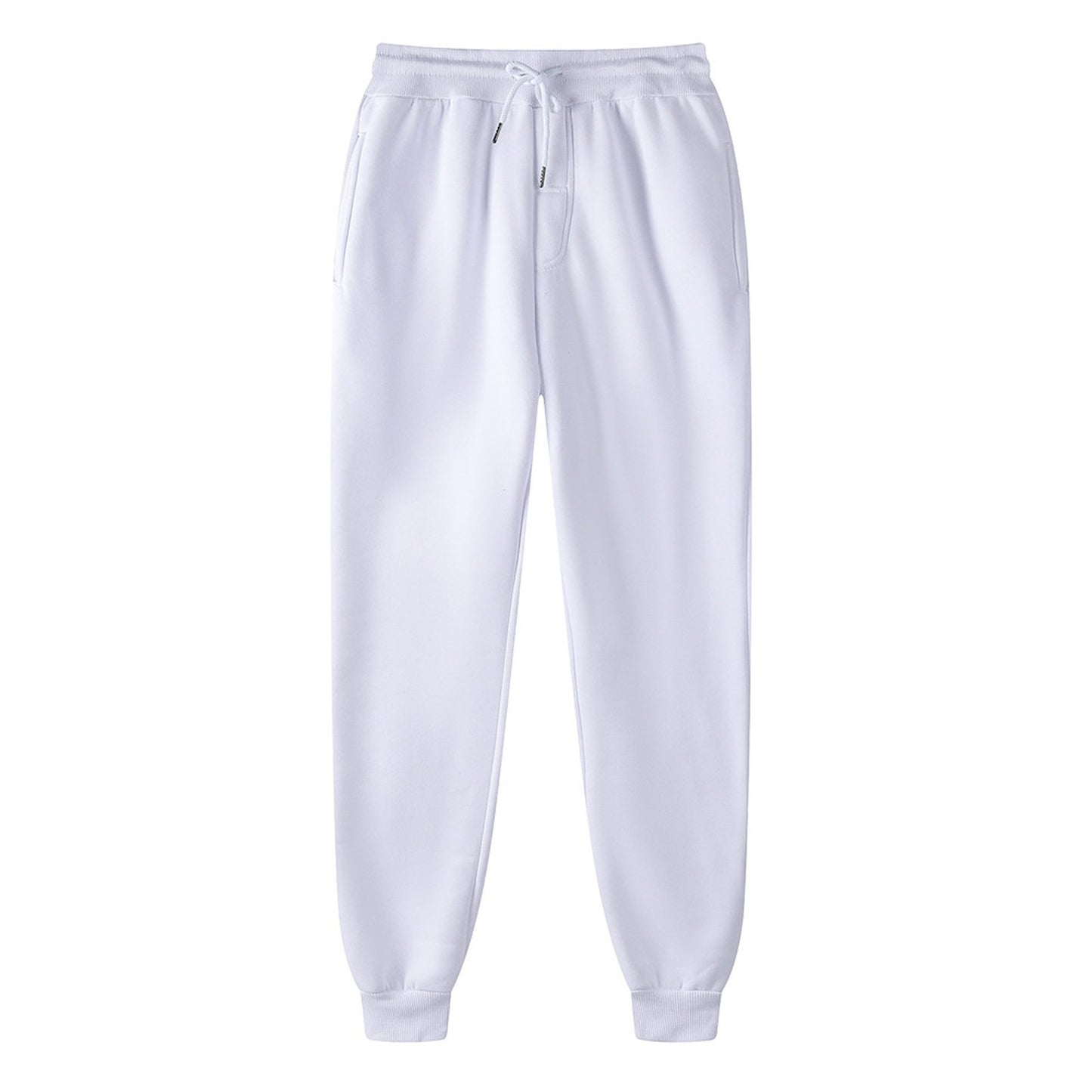 Women Sports Pants Oversize High Elastic Baggy Joggers Sweatpants Casual White Loose Fit Cotton Trousers Winter Fleece Pants