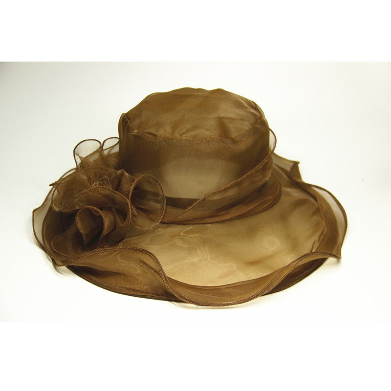 Chapéu Fascinator Derby para Igreja de Organza para Mulheres Chapéu de Casamento para Chá Kentucky Chapéu Derby para Mulheres Fedoras de Aba Larga Formal Kentucky