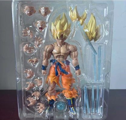Dragon Ball Z Son Goku SSJ Battle Damage Legendary Super Saiyan Action Figure Model Toys Joint Movable Doll Christmas Present