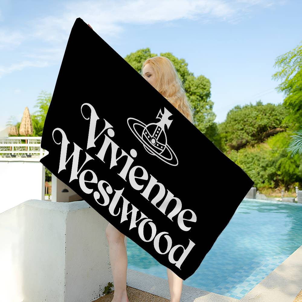 V-VivienneS-S Westwood Fashion Microfiber Beach Towel Absorbent Quick dry Soft Yoga Swimming Resort Mountain Climbing Towel