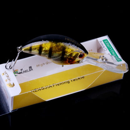 HENGJIA 13G 9CM Iscas de Pesca Rock Crank Bait Crankbait Minnow Baixo Anzóis Triplos Isca Dura Wobbler Língua Longa e Grande