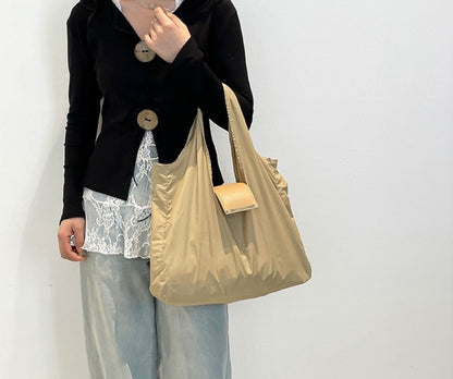 1PCS PU Polyester High Quality Hanging Bag for Shopping Large Capacity Foldable Portable Shopping Bag,Storage bag