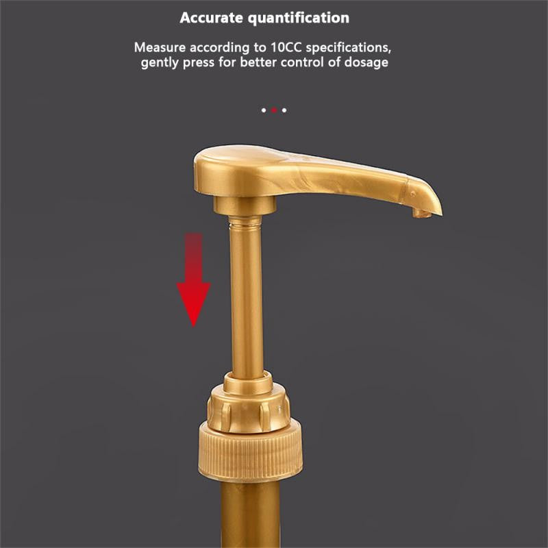 Leeseph Syrup Pump Dosador de Xarope Bomba de Xarope Dourada para Garrafa de Xarope de 750ml/25.4oz Bombas de Xarope para Cafeteria