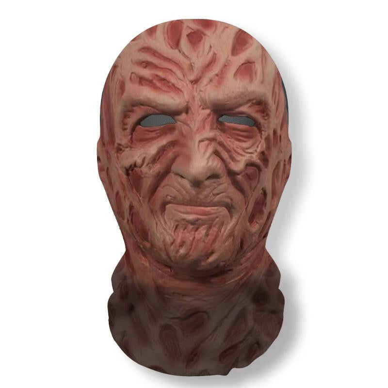 Halloween Ghost 3D Printed Mask, Stretchy Mesh Full Head Accessory, Fun Horror Cosplay Party Halloween