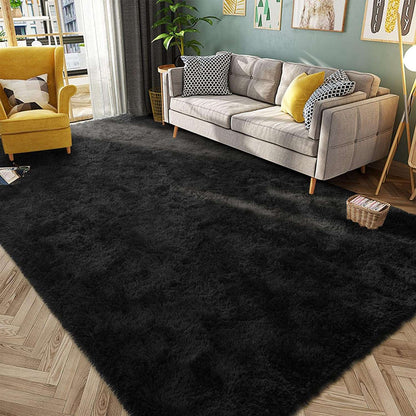 Silk Wool Carpet Living Room Plush Rug Bed Room Floor Fluffy Mats Non-slip Home Decor Soft Velvet Carpet Kids Room Blankets