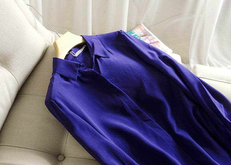 2025 Spring New Women's Silk Shirt Women's Long Sleeve 100% Mulberry Silk Blouse 16 MM White-collar OL Style Shirts For Women