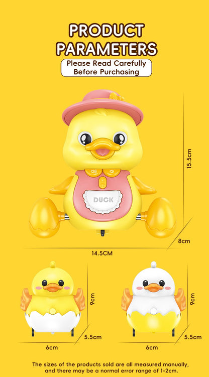 Brinquedos Musicais de Pato Rastejante para Bebês 3 Peças Pata Mãe Musical e Patinhos Brinquedo Interativo de Aprendizagem Precoce para Bebês Presente