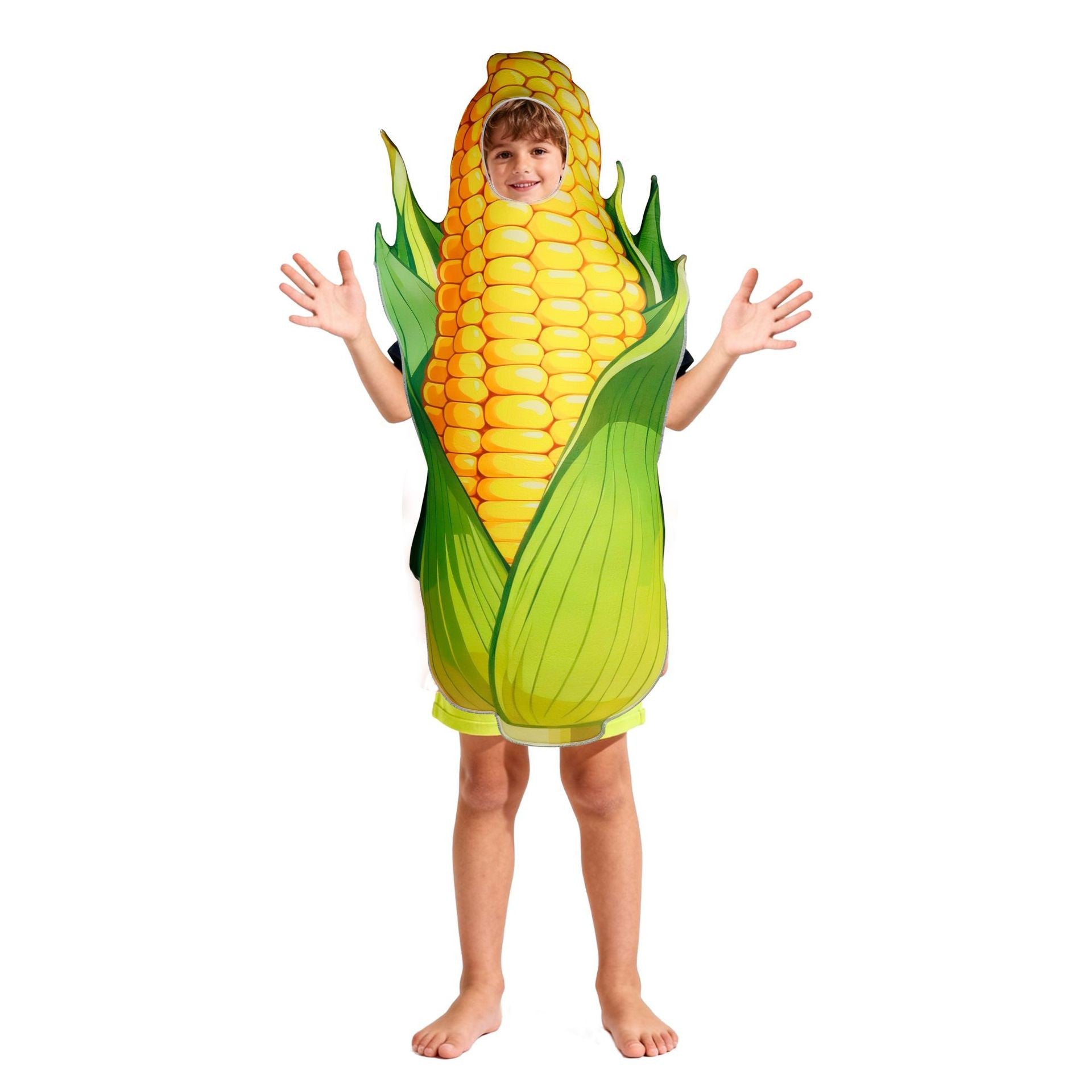 2026 Halloween Corn-Themed Funny Costumes, Cosplay Outfits, Vegetable Carnival Party Costumes, Parent-Child Performance Costumes