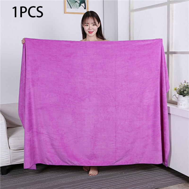 Large size180x200cm thickening beauty salons Bath towels quick drying are soft skin friendly non shedding hotel massage towels