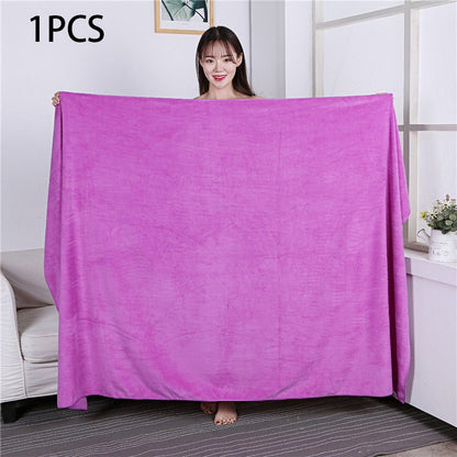 Large size180x200cm thickening beauty salons Bath towels quick drying are soft skin friendly non shedding hotel massage towels