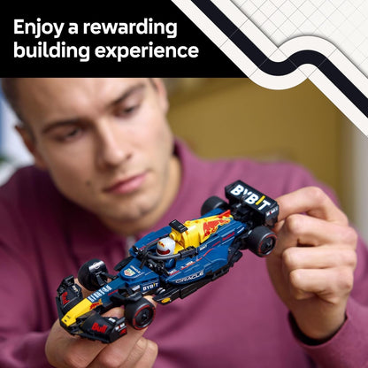 LEGO® Speed Champions Oracle Red Bull Racing RB20 Carrinho de Corrida F1® Brinquedo para Maiores de 18 anos 77243 251 Peças Presente de Aniversário