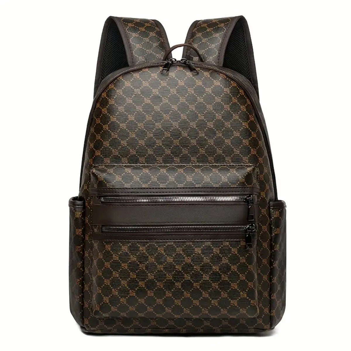 Fashionable Black Backpack, Large Capacity, with Adjustable Shoulder Straps, Multiple Compartments and Zipper Pockets for School, Work and Travel, Student Backpack