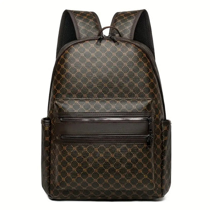 Fashionable Black Backpack, Large Capacity, with Adjustable Shoulder Straps, Multiple Compartments and Zipper Pockets for School, Work and Travel, Student Backpack