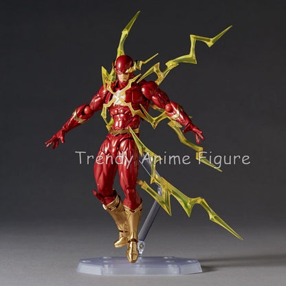 Revoltech Amazing Yamaguchi Flash Action Figure Articulado 17cm Flashpoint Modelo Kaiyodo Flash Bonecos Coleção Brinquedo Presentes de Fim de Ano