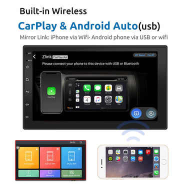 ESSGOO 2 Din Android Car Radio Carplay 7 9 10 Inch Car Multimedia Video Player Stereo Radio GPS For Tesla Style Nissan Hyundai