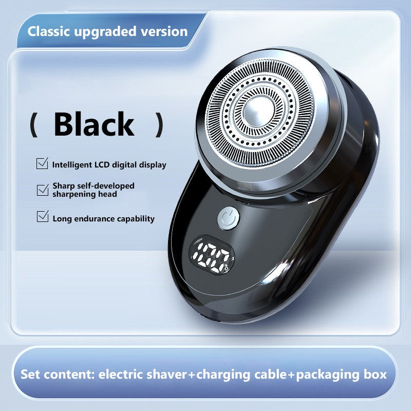 Mini Electric Shaver For Men USB Digital Display Electric Shaver Powerful Beard Shaving Machine Rechargeable Waterproof