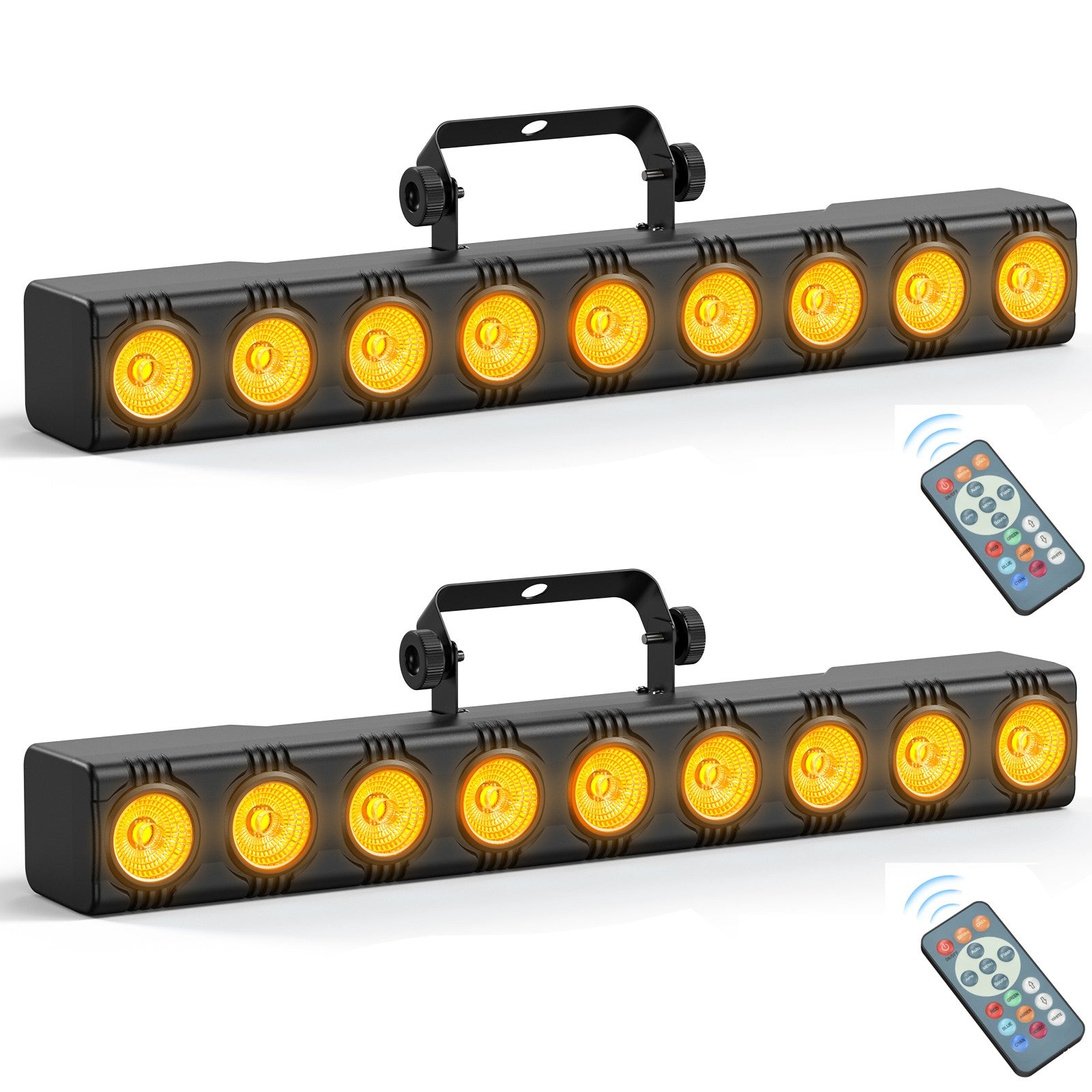 1/2/4PCS 9LEDs 4IN1 Wall Wash Lamp 36W RGBW Lights Bar Stage Lighting Effect DJ Party Lights Projection Light for Disco Theater