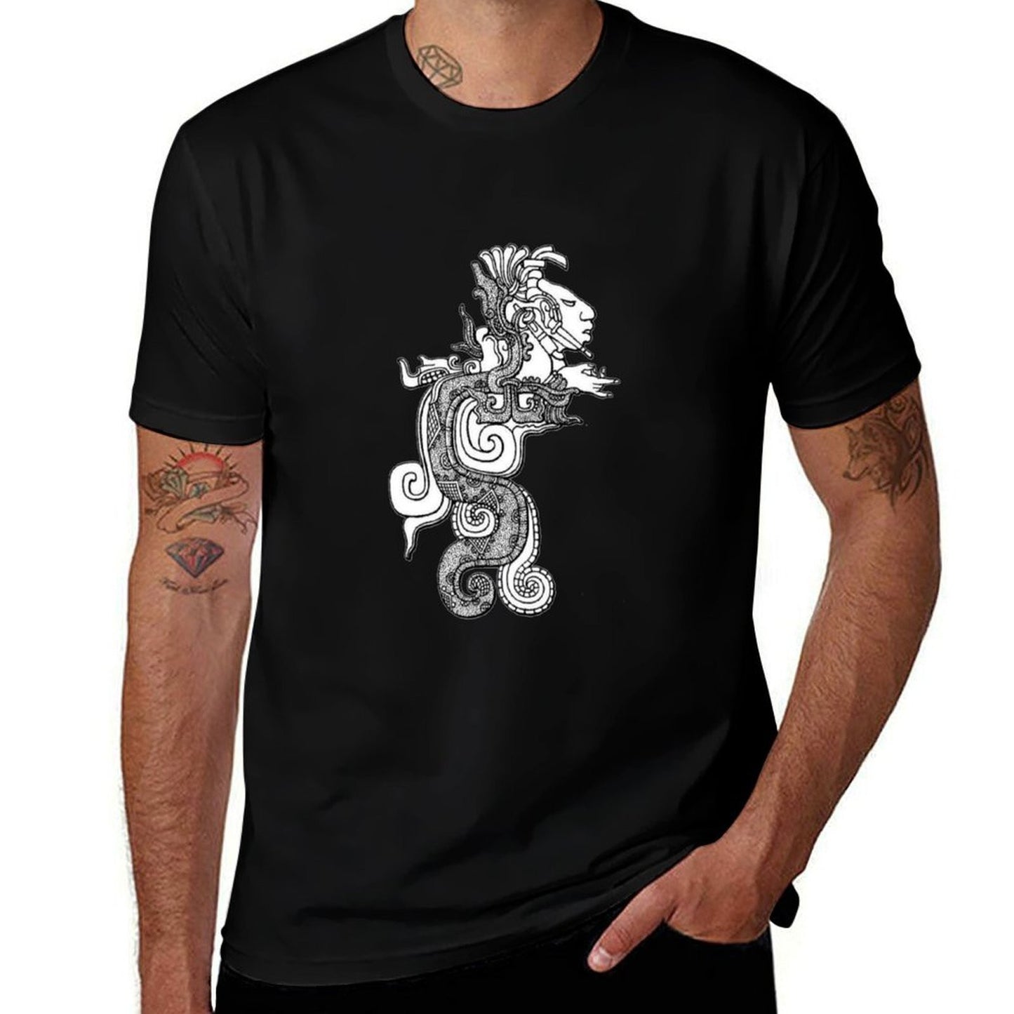 Kukulkan T-Shirt t shirts for man cotton funny t shirt man plain T-Shirt