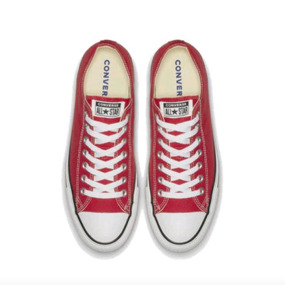 Converse Chuck Taylor All Star Men's and Women's Skateboarding Shoes, Impact Resistance, Durable, Daily Sneakers, Red