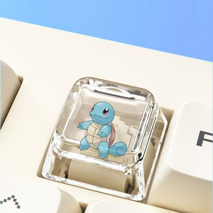 Pokemon Cross mechanical keyboard personalized anime keycap single Charmeleon Blastoise Eevee transparent cartoon keycap