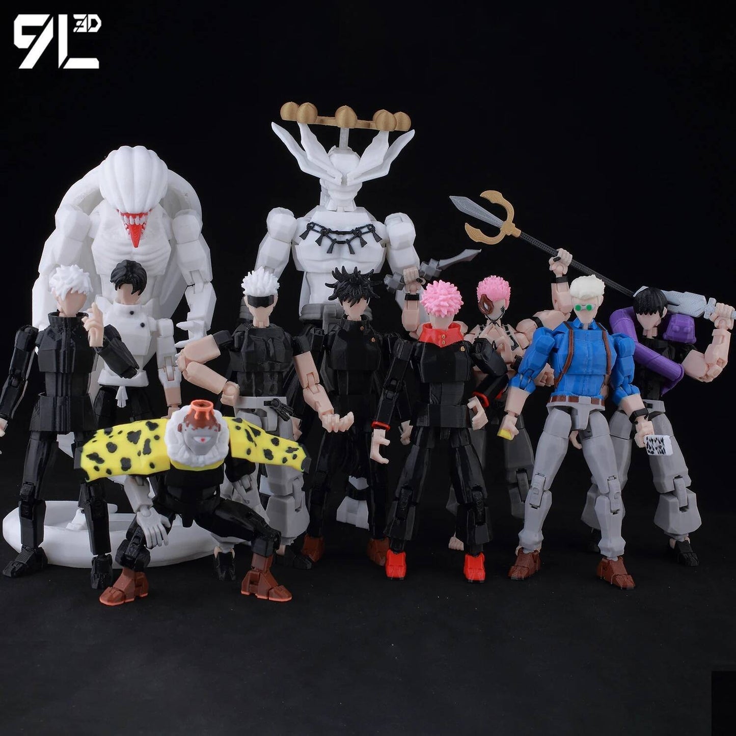 ?9L3D Lucky13 Gojo Sukuna Jujutsu Fushiguro Toji Gojo Satoru Action Figure Dummy13 T13 Multi-Jointed Collectible Toys Titan13