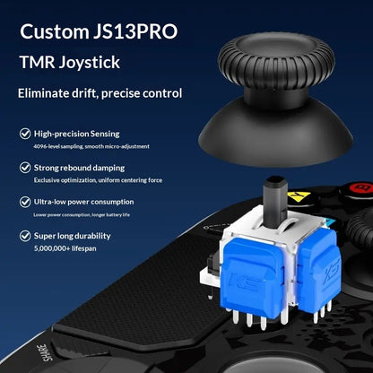AceGamer D4 Wireless Gaming Controller Symmetric Bluetooth 2 4G Custom Js13pro Joystick for PS4/Pc/Steam/Switch2 Fps Gamers Gift