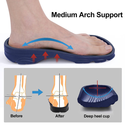 LItfun Adjustable Garden Clogs Breathable Cozy Home Shoes Men Clogs Sandals Arch Support Sandals For Men Classic Clogs Slippers
