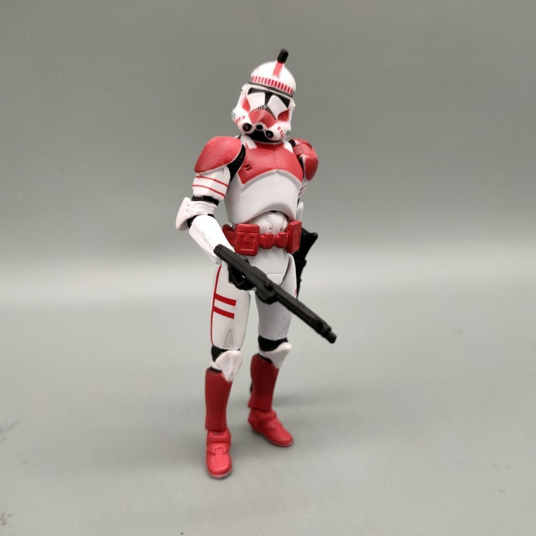 Star Wars Legacy Collection Shocker Trooper Red White Clone Trooper 3.75" Loose Action Figure