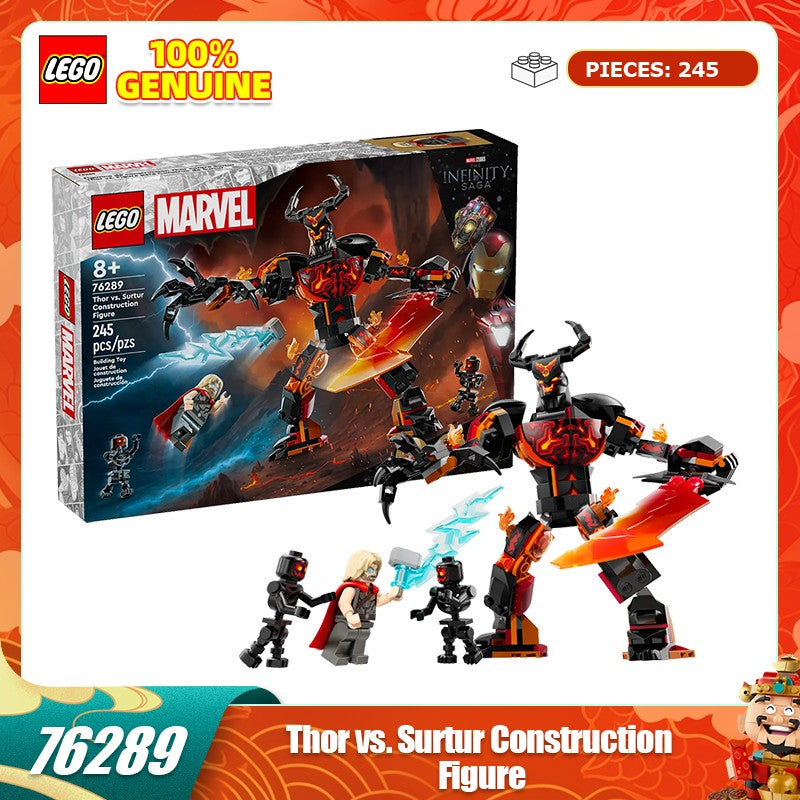 LEGO Blocos de Montar 76289 Batalha de Thor Boneco Boneca Menino e Menina Blocos de Montar Brinquedo Infantil Presente