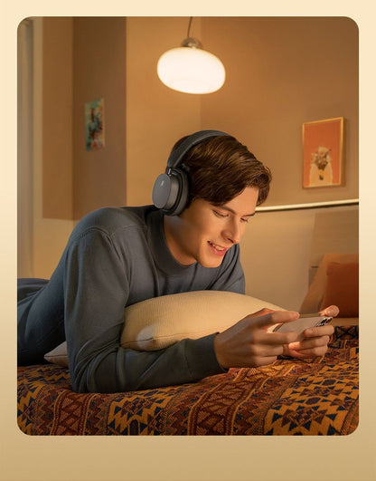Fone de Ouvido Sem Fio Baseus Bowie D05 Bluetooth 5.3 Fone de Ouvido Nível HIFI Driver de 40mm Dobrável Over Ear 70 Horas de Duração