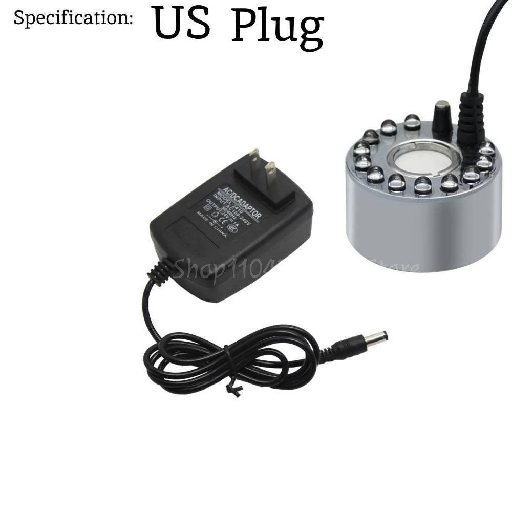Ultrasonic Mist Maker Fogger Halloween Atomizer LED Pumpkin Light Water Fountain Pond Fog Machine for Halloween Party Decoration