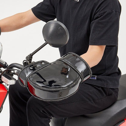 Luvas de Proteção para Guidão de Motocicleta Scooter Grosso Quente Protetor de Mão À Prova de Chuva para o Inverno Térmica