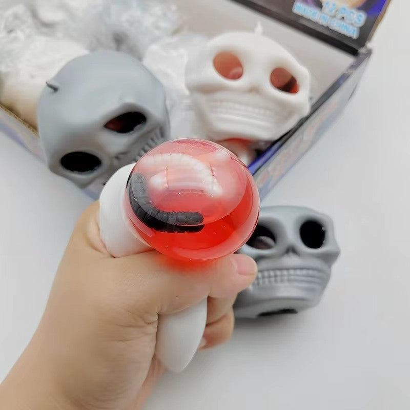 Halloween Horror Eyeball Squishy Toys - Soft Plastic Stress Balls, Novelty Fidget Gadgets, Perfect Party Favors, Gag Gifts