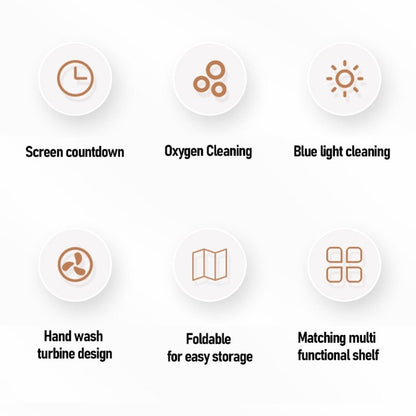 Mini Turbo Dishwasher 5L Foldable Portable Dish Washer Vegetable Washing Machine For Home Travel Hotel RVs
