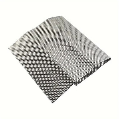 1PC Car Embossed Aluminum Heat Shield 300x500mm Turbo Manifold-Exhausts Electrical Direct Replacement Car Tool Accessories