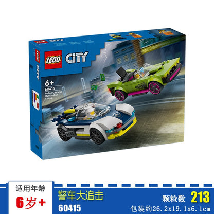 LEGO City 60415 Polícia Perseguindo Meninos e Meninas com Cão de Polícia Quebra-Cabeça Blocos de Montar Brinquedo Infantil Presente