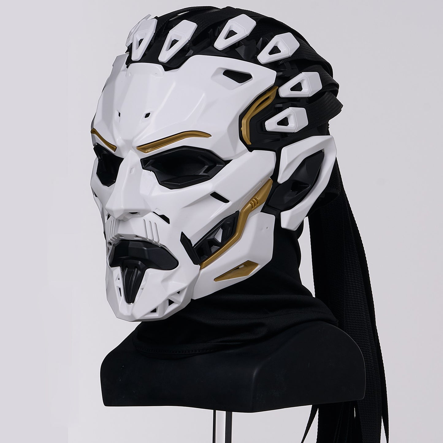 JAUPTO Punk Witcher Mask Halloween Costume Prop Face Mask for Parties Quality Assurance Cosplay Accessory