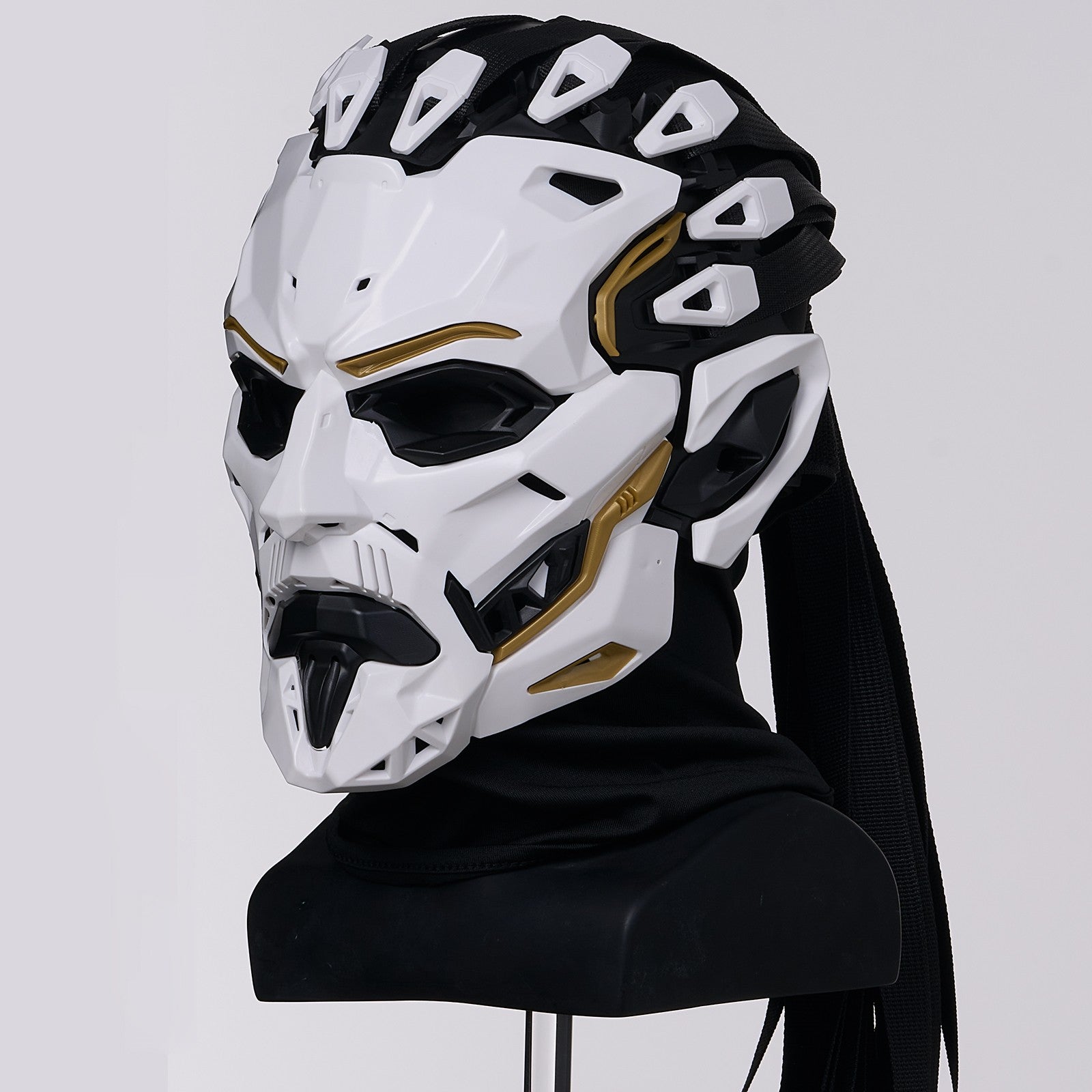 JAUPTO Punk Witcher Mask Halloween Costume Prop Face Mask for Parties Quality Assurance Cosplay Accessory