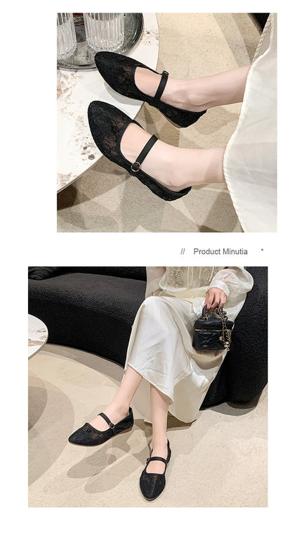 2024 New Women Flats Shoes Summer Ballet Flats Fashion Bow Women Shoes Slip on Sweet Hollow Flat Shoes Female Zapatos De Mujer