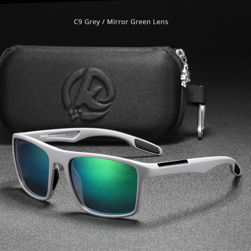 KDEAM Rectangular Ultra Light TR90 Sunglasses Men Polarized Wholesale